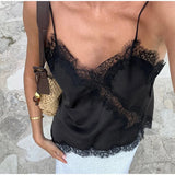 Yellow Satin Lace Splicing Sling Dress Women Elegant Irregular Hem V Neck Backless Sleeveless Gown Chic Women Party Club Vestido