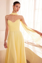 Ladivine Amoris T703 Dress Strapless A-Line Bridesmaid Gown