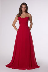 Ladivine Amoris T703 Dress Strapless A-Line Bridesmaid Gown