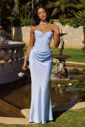 Amoris T747 Long Fitted Gown Convertible to Short Mini Dress