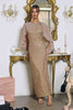 Amoris T906 Sequin Lace Gown Detachable Sheer Cape Overlay