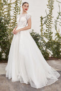 Catherine Cap Sleeve Lace Ball Gown - treasures-4-u-2-day