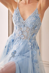 Alicia Floral Embroidery Gown