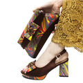 Ladies Shoes With Matching Bag Set- ED106