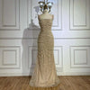 Beaded Nude Elegant Sling Luxury Gown