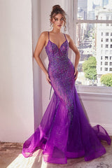 Embellished Mermaid Gown - treasures-4-u-2-day