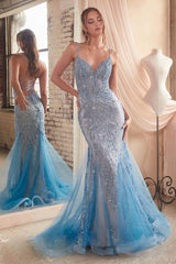 Embellished Mermaid Gown - treasures-4-u-2-day