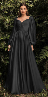 Cinderella Divine CD243 Long Sleeve A-Line Dress