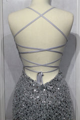 Iridescent Fitted Sequin Gown - treasures-4-u-2-day