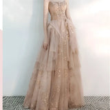 Champagne Tulle Toast Dress Female Wedding Gown