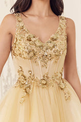 Sequin Beaded A-Line Short Dress - treasures-4-u-2-day