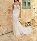 Embroidered Lace Wedding Gown