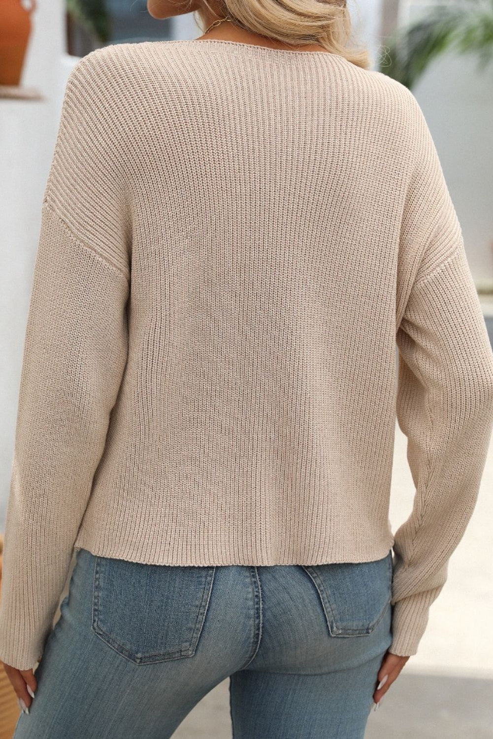 Mandy Round Neck Long Sleeve Sweater