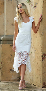 Giselle Dress - White Lace Dress