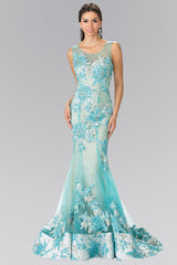Sleeveless Floor-Sweeping Long Dress