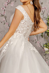 Bead Lace Mermaid Wedding Gown w/ Detachable Waist Layered Drape
