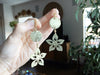 Handmade Metal Flower Earrings: Hammered Brass Dangles - treasures-4-u-2-day