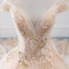 Luxury Sparkly Beading Pearls Wedding Gown