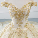Gorgeous Ball Gown Wedding Dress with Beading