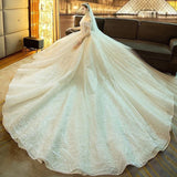 Gorgeous Shiny Wedding Dress Off the Shoulder Gown