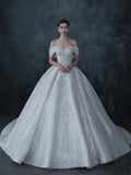 Luxury Wedding Gown With Crystals EDW101