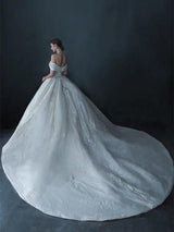 Luxury Wedding Gown With Crystals EDW101