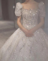 Luxury Wedding Dresses with Crystal Beads