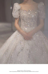 Luxury Wedding Dresses with Crystal Beads