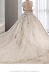 Luxury Wedding Dresses with Crystal Beads