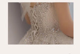 Luxury Wedding Dresses with Crystal Beads