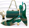 Latest Italian Design Shoes With Matching Set- ED102