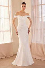 Ladivine Amoris T402 Dress Off the Shoulder Fitted Gown