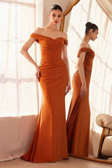 Ladivine Amoris T402 Dress Off the Shoulder Fitted Gown