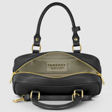Italian Genuine Calf Leather Top-Handle Bag 252335 - treasures-4-u-2-day