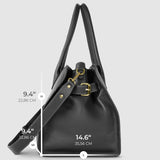 Calf Leather Top-Handle Bag - treasures-4-u-2-day