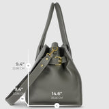 Calf Leather Top-Handle Bag - treasures-4-u-2-day