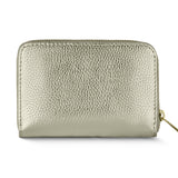 Italian Genuine Metallic Calf Leather Wallet 650988