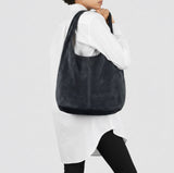 Italian Genuine Suede Hobo Bag 011943 - treasures-4-u-2-day