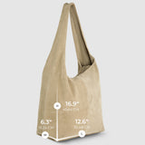 Italian Genuine Suede Hobo Bag 011943 - treasures-4-u-2-day