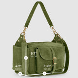 Suede Leather Shoulder Bag - treasures-4-u-2-day