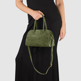 Suede Leather Top-Handle Bag - treasures-4-u-2-day