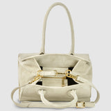 Suede Leather Top-Handle Bag - treasures-4-u-2-day