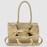 Suede Leather Top-Handle Bag - treasures-4-u-2-day