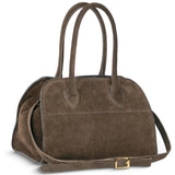 Suede Leather Top-Handle Bag - treasures-4-u-2-day