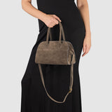 Suede Leather Top-Handle Bag - treasures-4-u-2-day