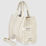 Italian Genuine Calf Leather Tote Bag 282611 - treasures-4-u-2-day