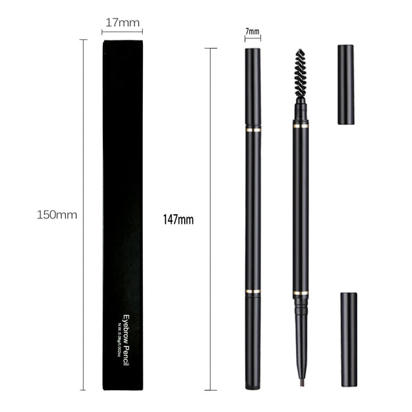 High Quality Waterproof Slim Eye Brow Pen With Brush Private Label Eyebrow Pencil