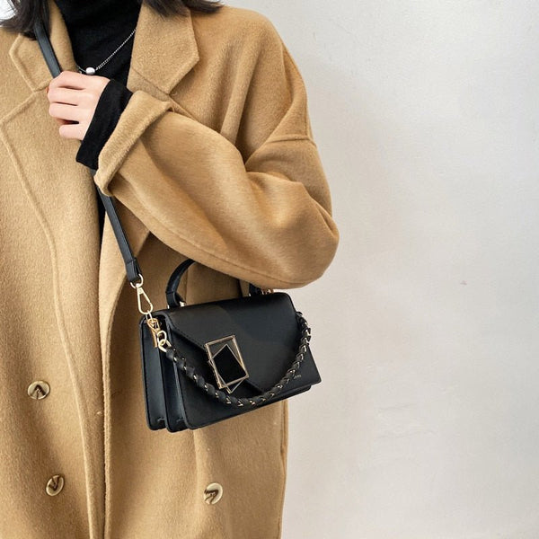 2021 New Chain Women Handbags Pu Leather Designer Shoulder Crossbody Bag and Purses Fashion Brand Women's Messenger Bag Hand Bag