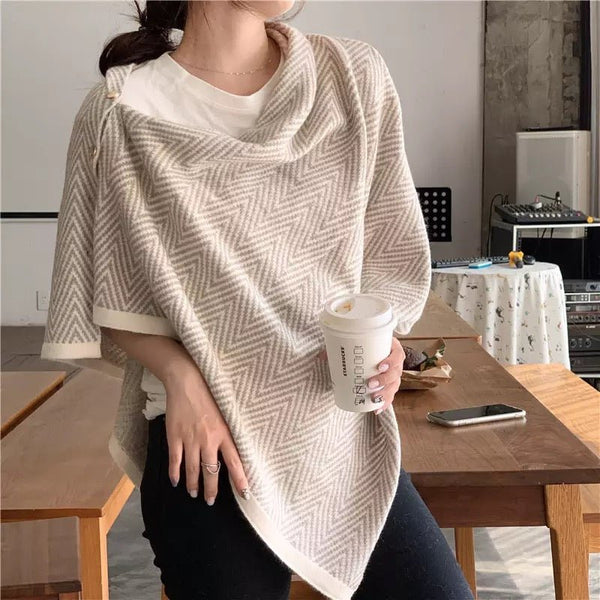 Hot New Fashion Women's Riverside Luxe Poncho Pullover Cape By Ellison & Young