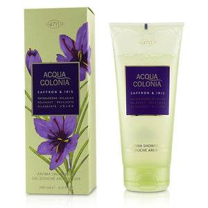 4711 Acqua Colonia Saffron & Iris Aroma Refreshing Exhilarating Perfumed Shower Gel For All Skin Types 6.8 fl.oz. 200 ml
